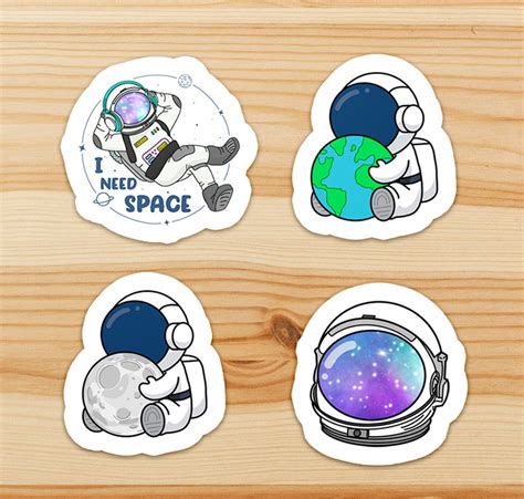 Space Sticker Pack Galaxy Stickers Astronaut Sticker | Etsy