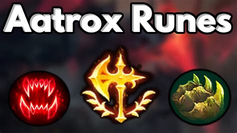 Aatrox Runes Season 10 - YouTube