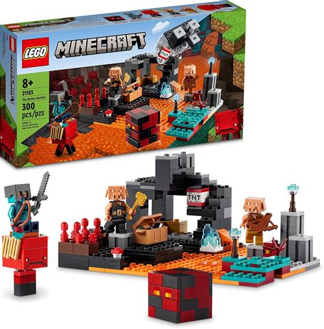 Buy LEGO Minecraft The Nether Bastion 21185 Building Toy Set for Kids ...