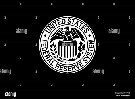 Federal Reserve, Logo, Black background Stock Photo - Alamy