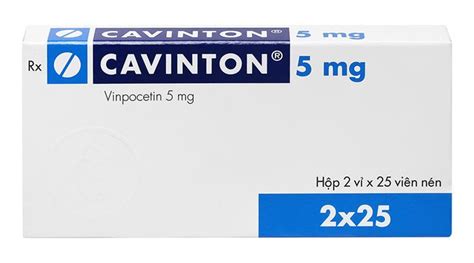 Công dụng thuốc Cavinton 5mg | Vinmec