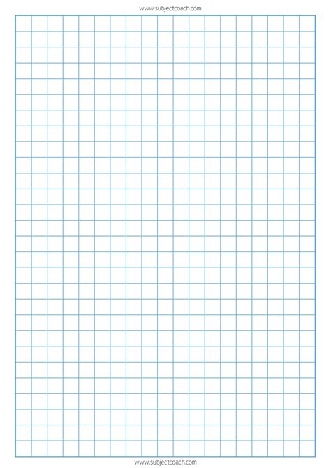 Printable Graph Paper 1cm A4 - Eugenia Davi's Kids Worksheets