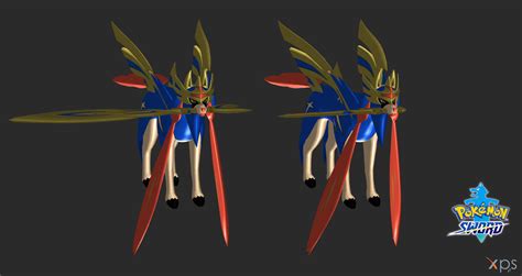 PKMN Sword - Zacian Crowned Sword (XPS/.blend/FBX) by Eagle-31 on ...