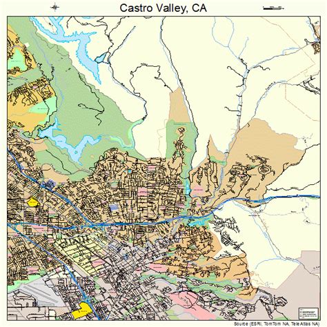 Castro Valley California Map