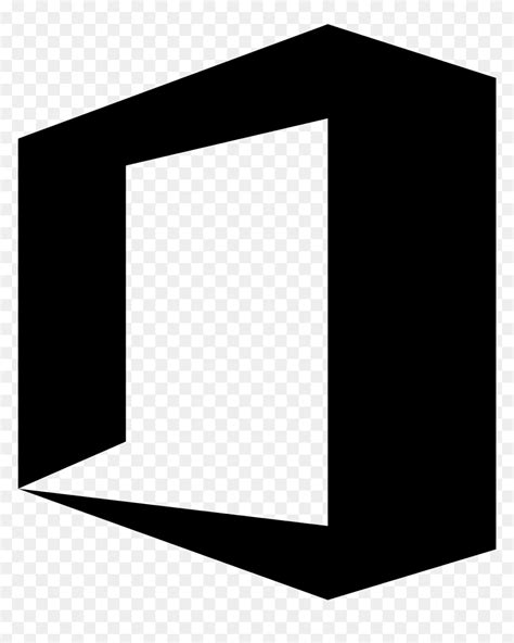 Office, Black Icon - White Microsoft Office Logo, HD Png Download - vhv