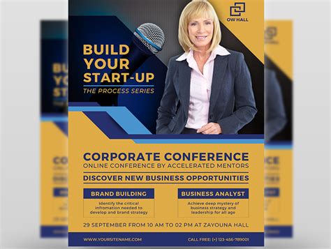 Conference Flyer Template by OWPictures on Dribbble