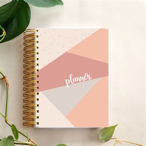 Planner - Geometric - I'm Blushing - LG Frosted Plastic / Vertical ...