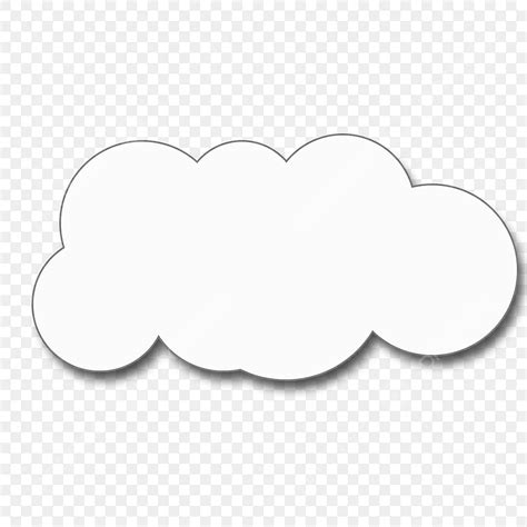 White Single Cartoon Cloud Clipart Vector, Cloud Clipart, Download ...