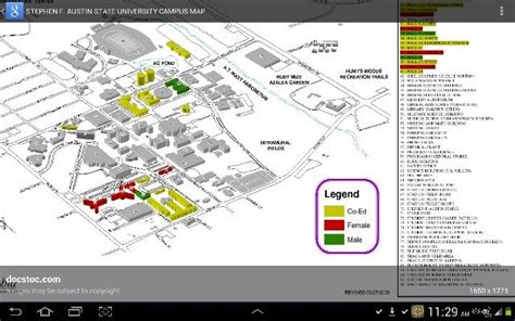 Sfa University Campus Map