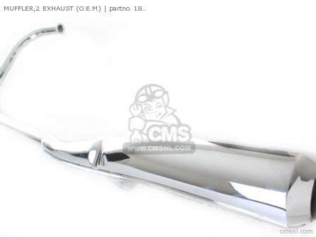 Honda CB350F Four (USA) - MUFFLER,2 EXHAUST (O.E.M) | Muffler, Honda ...