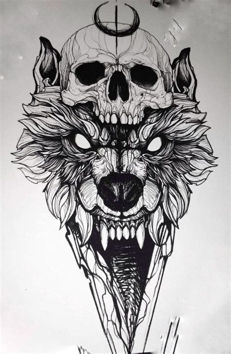 FACEBOOK: [33+] Skizze Tattoo Wolf