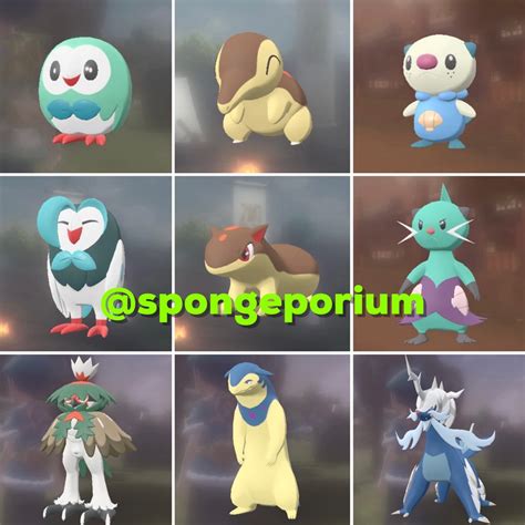 Shiny Hisui Starters (Pokemon Legends Arceus) (Nintendo Switch/Switch ...