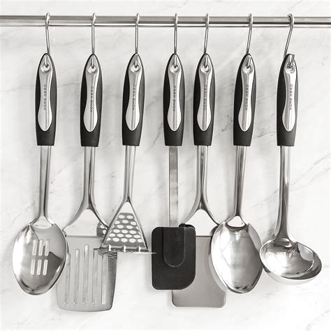 Stainless Steel Kitchen Utensil Set – 25 Cooking Utensils – Nonstick ...