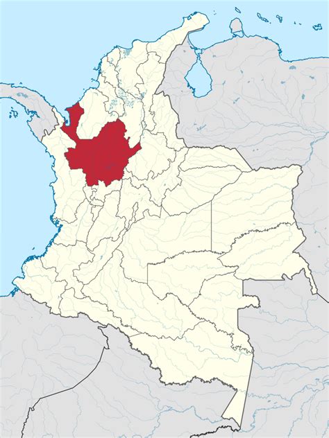 Mapa de Antioquía con municipios - Departamento de Colombia para ...