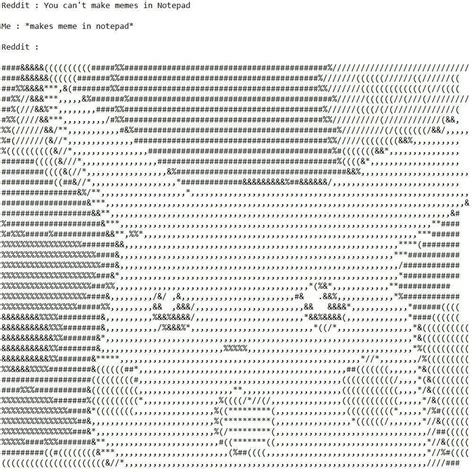 Dibujos Ascii Memes