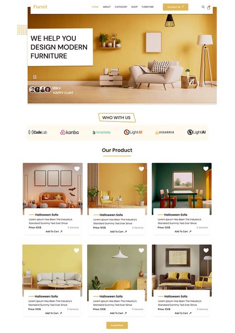 Modern Furniture Web Site Design :: Behance