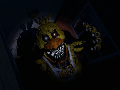 Five Nights In Anime Toy Chica Jump Scare Gif