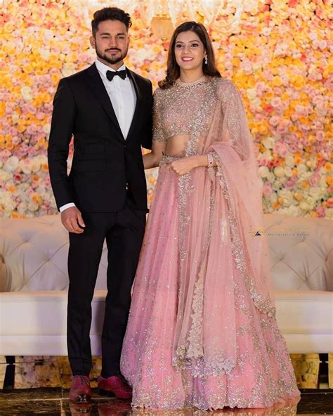 Manish Pandey with his wife💖 | Engagement dress for bride, Engagement ...