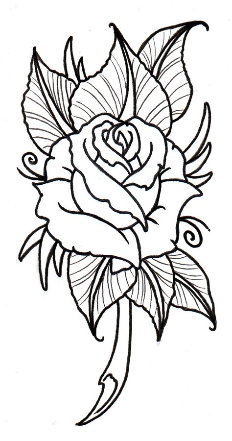 Rose Tattoo Drawing Designs at GetDrawings | Free download