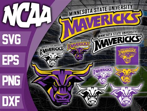 Bundle Logo Minnesota State Mavericks svg eps dxf png file , Bundle ...