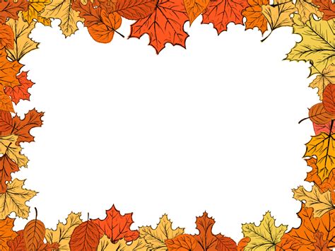 Fall Leaf Border Png Cute Fall Leaves Clipart Transparent Png Vhv ...