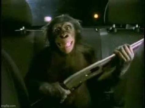 Trunk Monkey with gun meme template - Imgflip