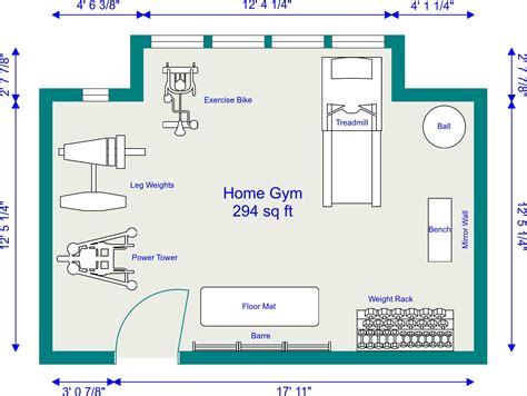 Gym Room Floor Plan - floorplans.click