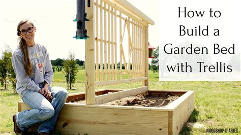 How to Build a Garden Bed with Trellis Design - YouTube