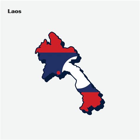 Laos Nation Flag Map Infographic 20188001 Vector Art at Vecteezy