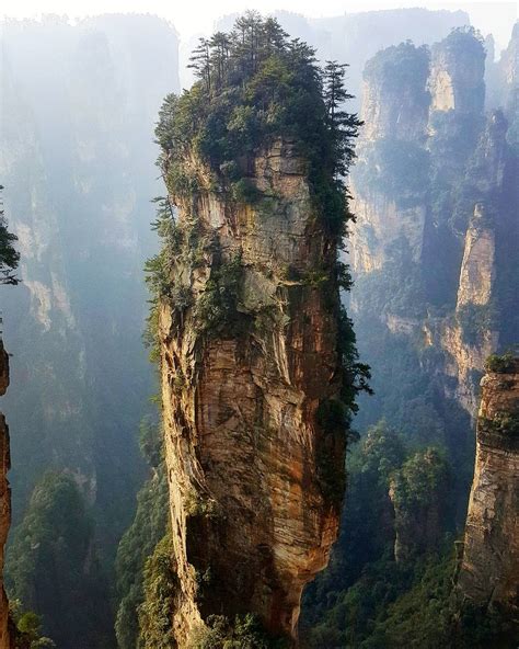 Avatar Mountains - Zhangjiajie, China - Also known as inspiration for ...