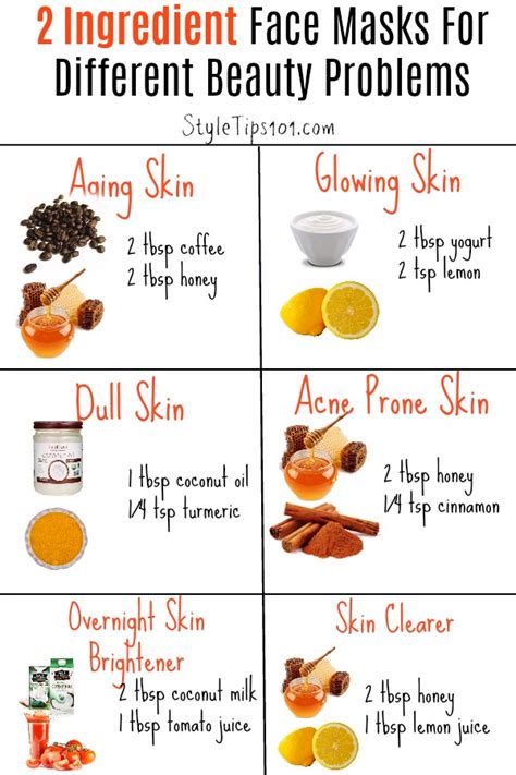 6 Two Ingredient Face Masks For Different Beauty Problems