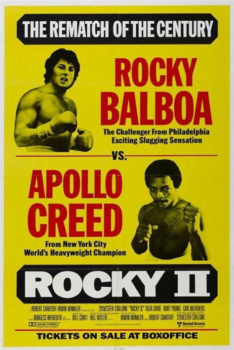 Rocky Vs Apollo Creed From Rocky 2.poster is Printed on Heavy Card ...