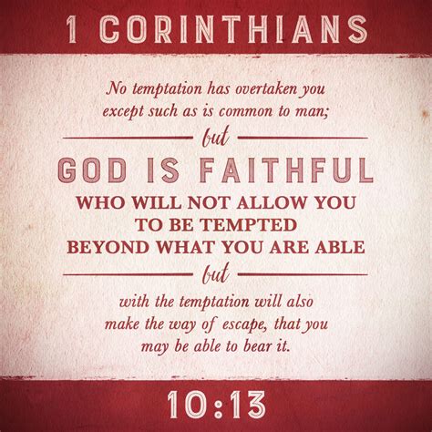 Verse of the day: 1 Corinthians 10:13 - Godly Woman 911