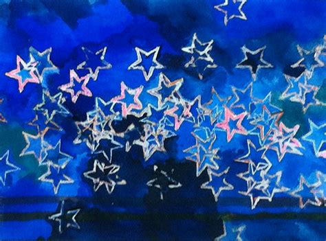 Starry Stars. – Watercolour Painting. | Peter J E Matthews