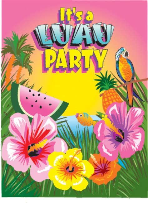 Luau Party Background