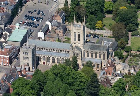 St Edmundsbury Cathedral in Bury St Edmunds - Suffolk aerial | Bury st ...