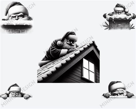 Peeking Santa SVG, Santa Face SVG, Christmas SVG, Santa Cut File, Santa ...