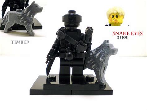 Snake Eyes custom lego minifigure | Custom LEGO Minifigures