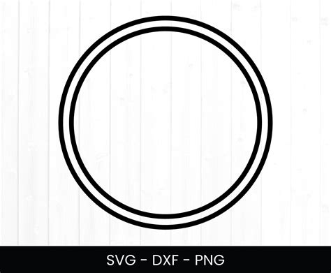 Double Circle SVG for Cricut Circle Svg for Commercial Use - Etsy ...