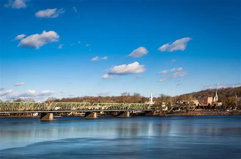 New Hope Lambertville Bridge Photograph by David Oakill