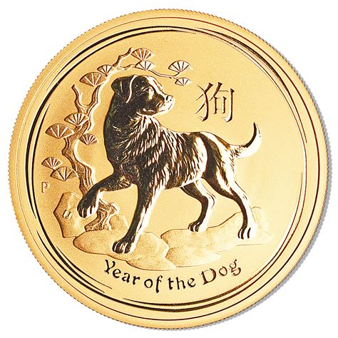 Australian Gold Lunar Series 2018 - Year of the Dog - 1 oz