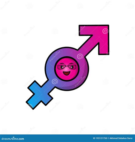 Cartoon Character Gender Illustration. Design Vector Stock Vector ...