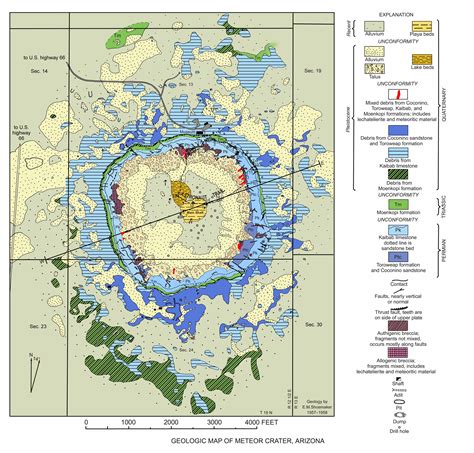 Geologic map of Meteor Crater, Arizona | AZGS