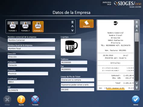 Sioges One - Software TPV - Cajas Registradoras | Impresora de ...