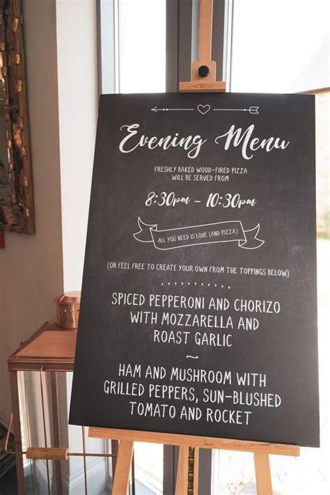 Wedding or Event Large Menu Board for Easel Customisable - Etsy | Menu ...