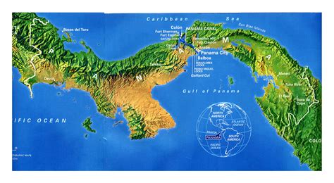 Detailed Map Of Panama