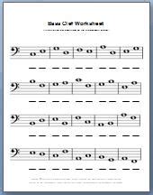 Bass Clef Worksheets: Help kids master those low notes! | My Fun Piano ...