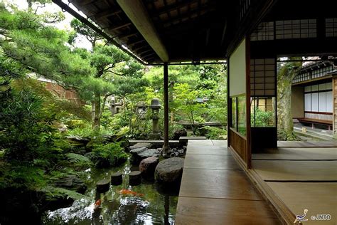 Japanese Garden, house, zen, japanese, lake, tatami, japan, green ...