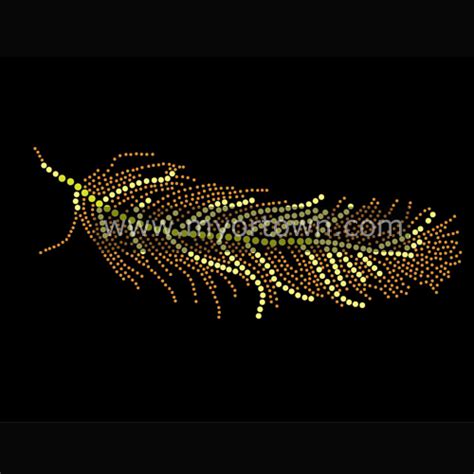 feather Rhinestone Transfers Wholesale 30 pcs/lot