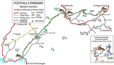 FoothillsNewMapPlain | Most visited national parks, Foothills, Great ...